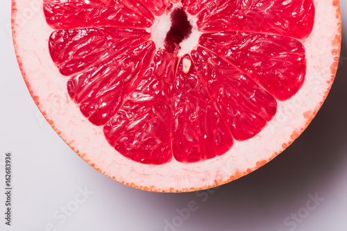 Half Grapefruit close up