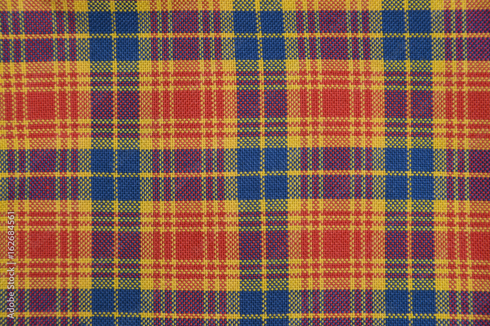 Wool fabric with colorful geometric pattern Wool fabric with colorful geometric pattern