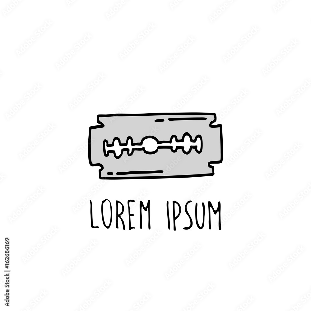 razor blade doodle icon razor blade doodle icon