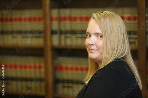 Law office woman attorney