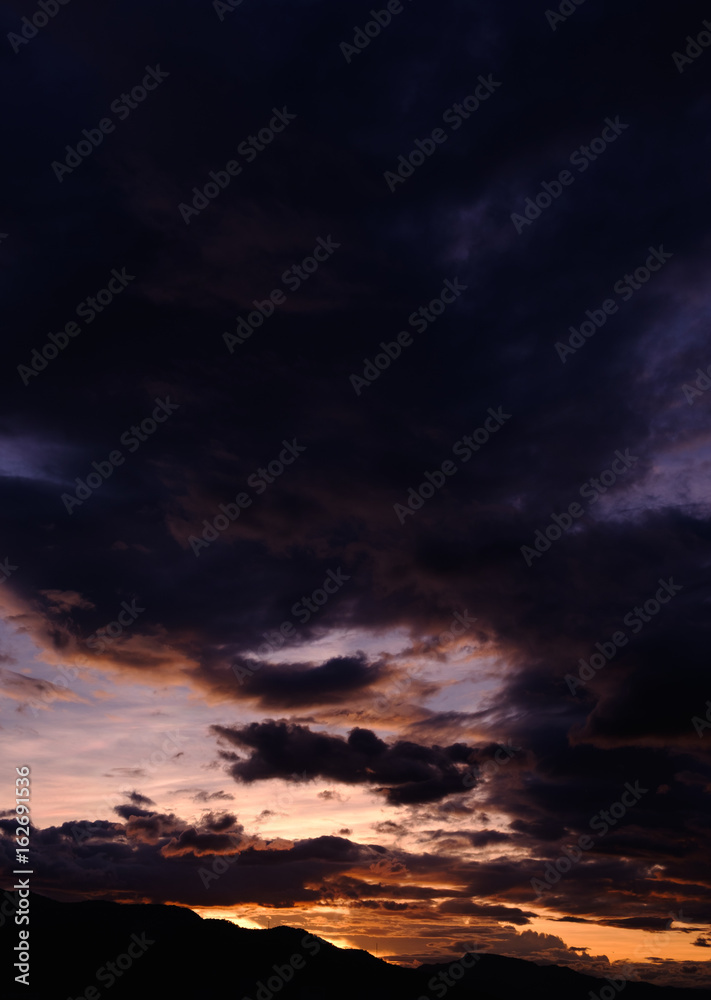 cloud before rainy storm