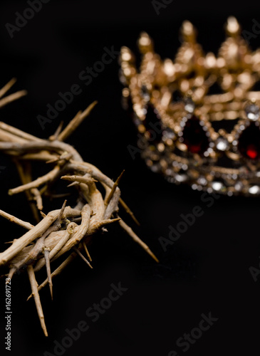 Canvas Print Jesus - The majesty of His kingship and the humbleness of His heart