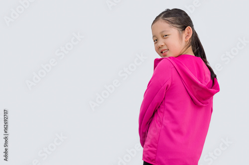 Sporty Concept Illustrated by Asian Kid in Sweater Isolated on White