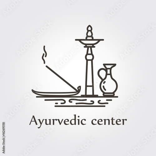 Ayurvedic center - logo template