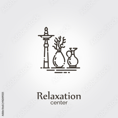 Relaxation center - logo template