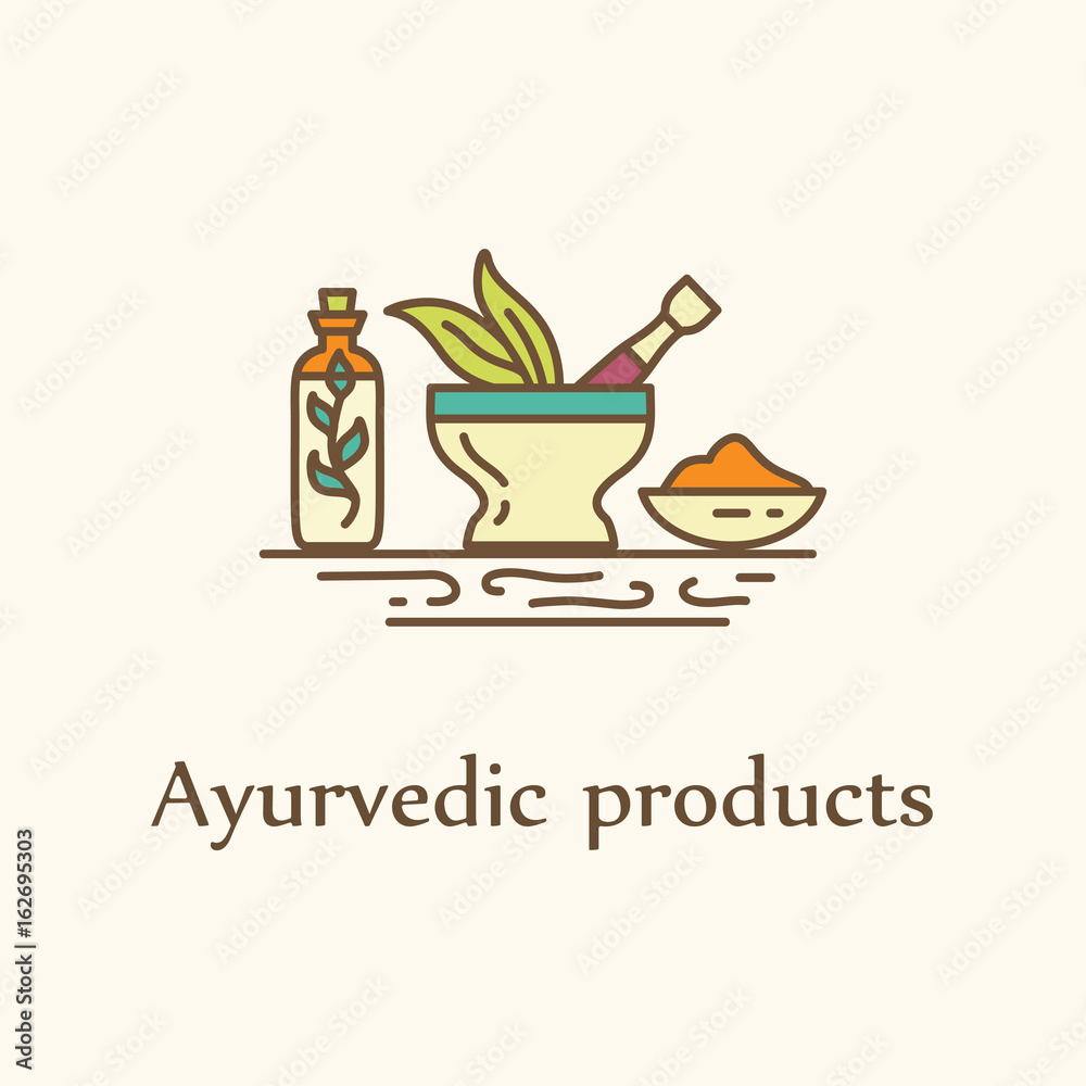 Ayurvedic products - logo template Ayurvedic products - logo template
