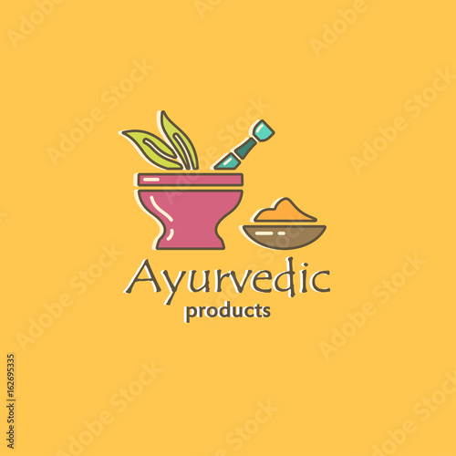 Ayurvedic products - logo template