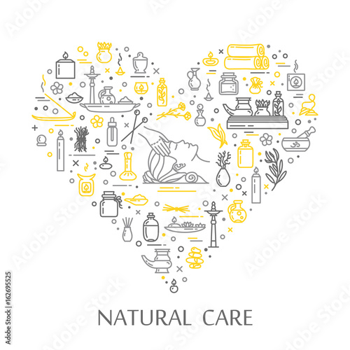 Vector illustration - Natural care photo