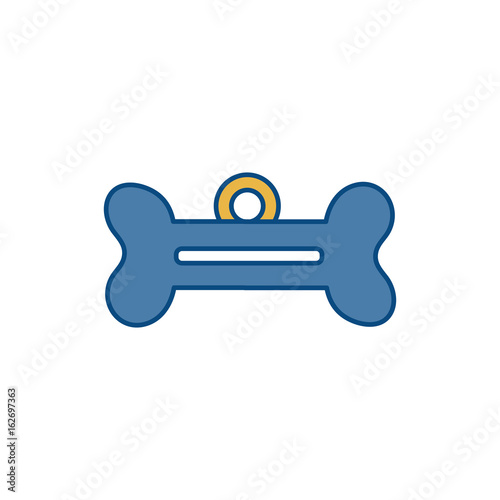 dog bone tag icon