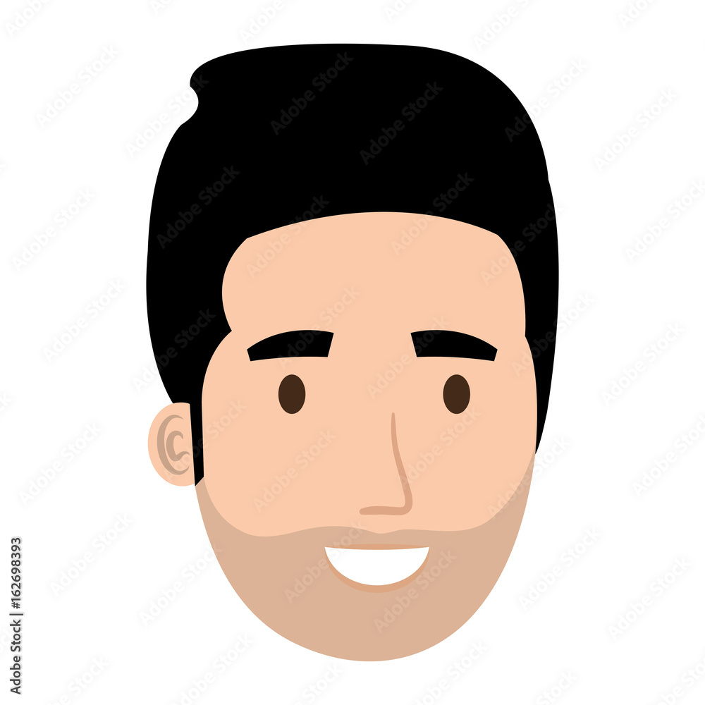 young man head avatar character vector illustration design young man head avatar character vector illustration design