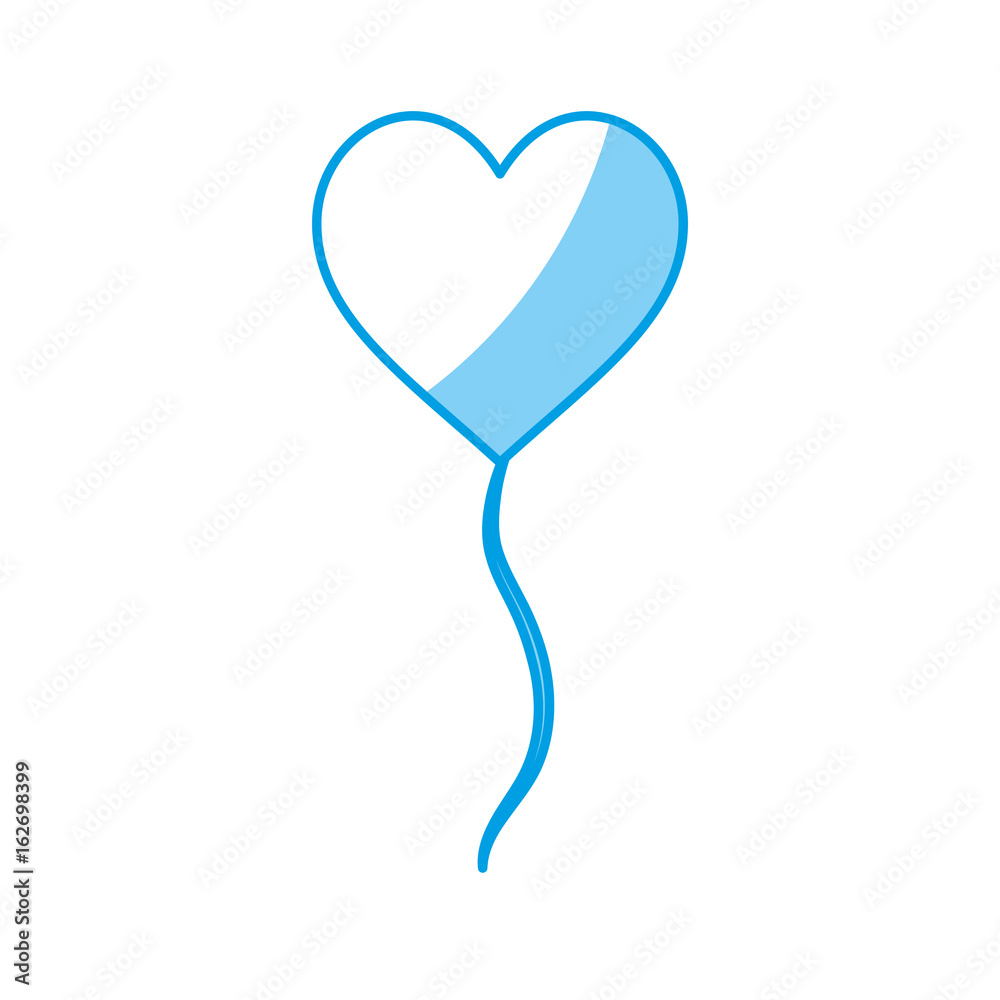 balloon in heart shape icon