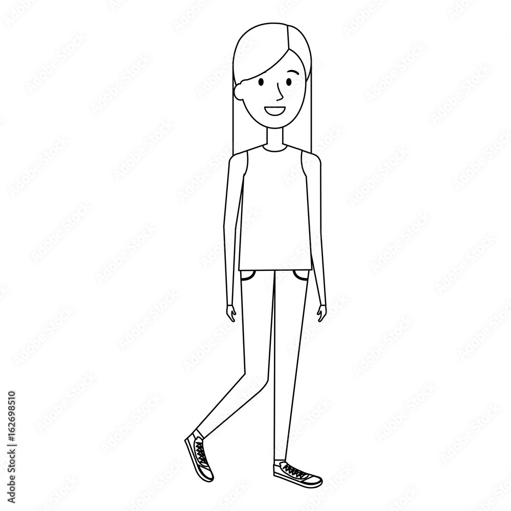 beautiful and young woman character vector illustration design beautiful and young woman character vector illustration design