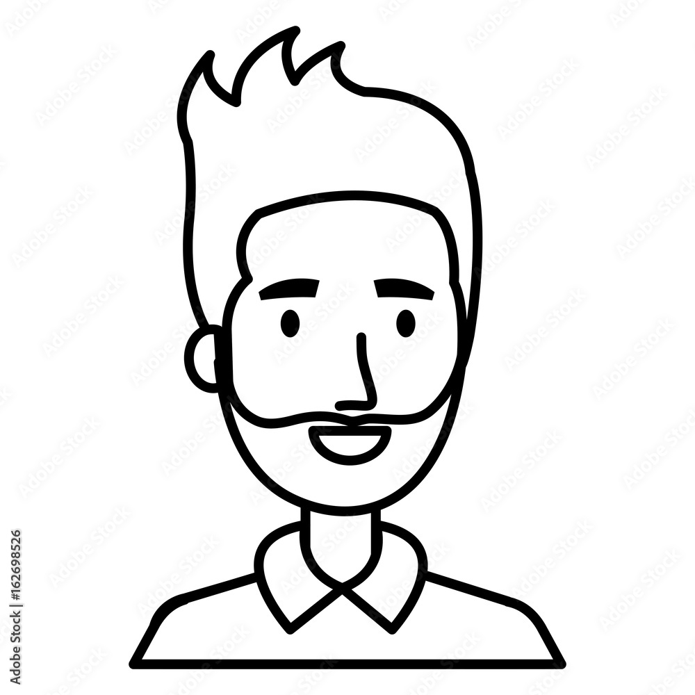 young man model avatar character vector illustration design young man model avatar character vector illustration design