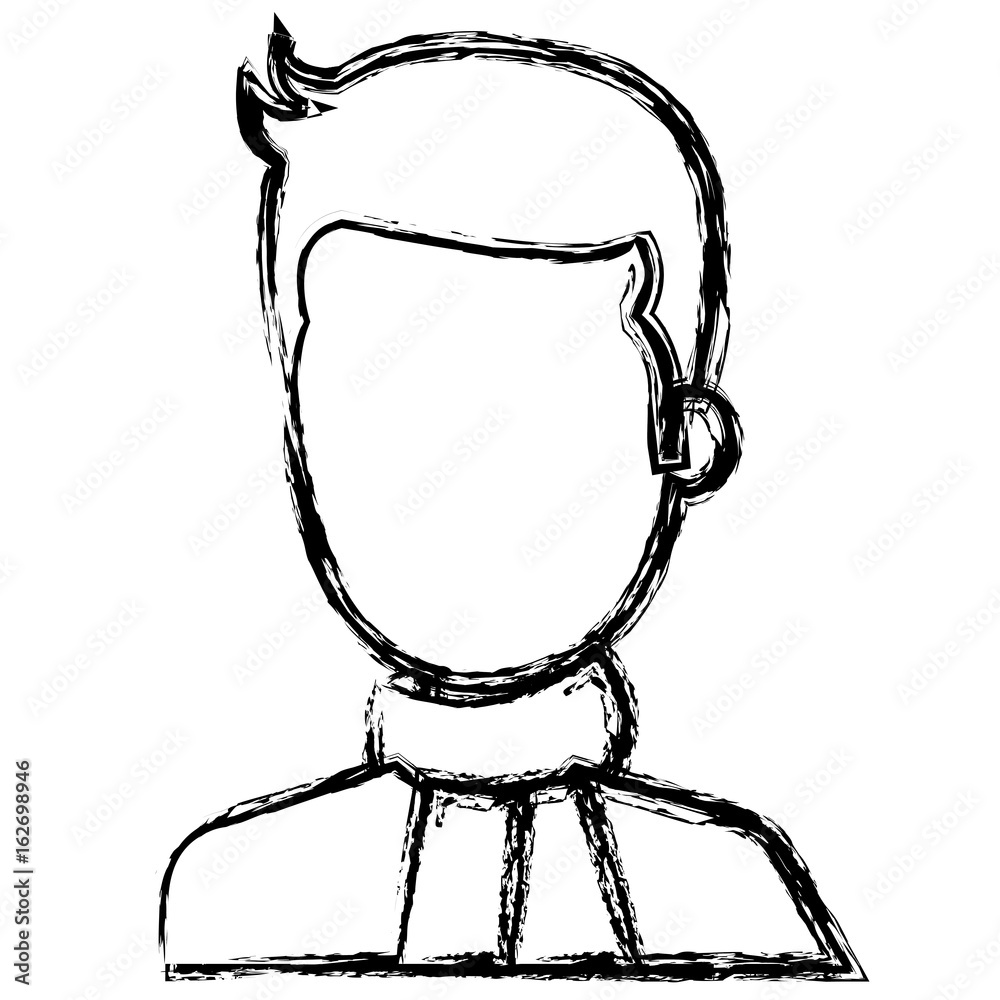 young man model avatar character vector illustration design young man model avatar character vector illustration design