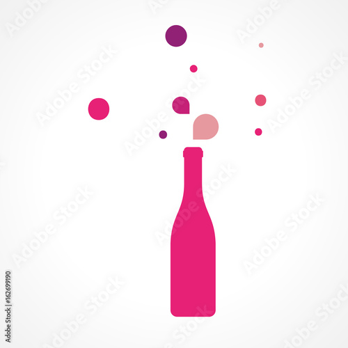 illustration bouteille vin