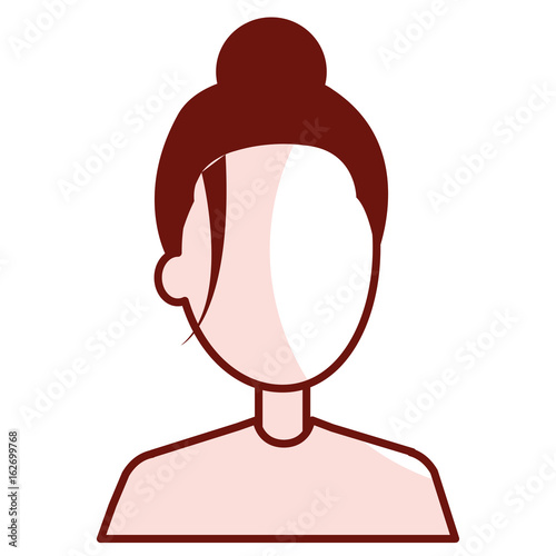 beautiful and young woman character vector illustration design © Gstudio