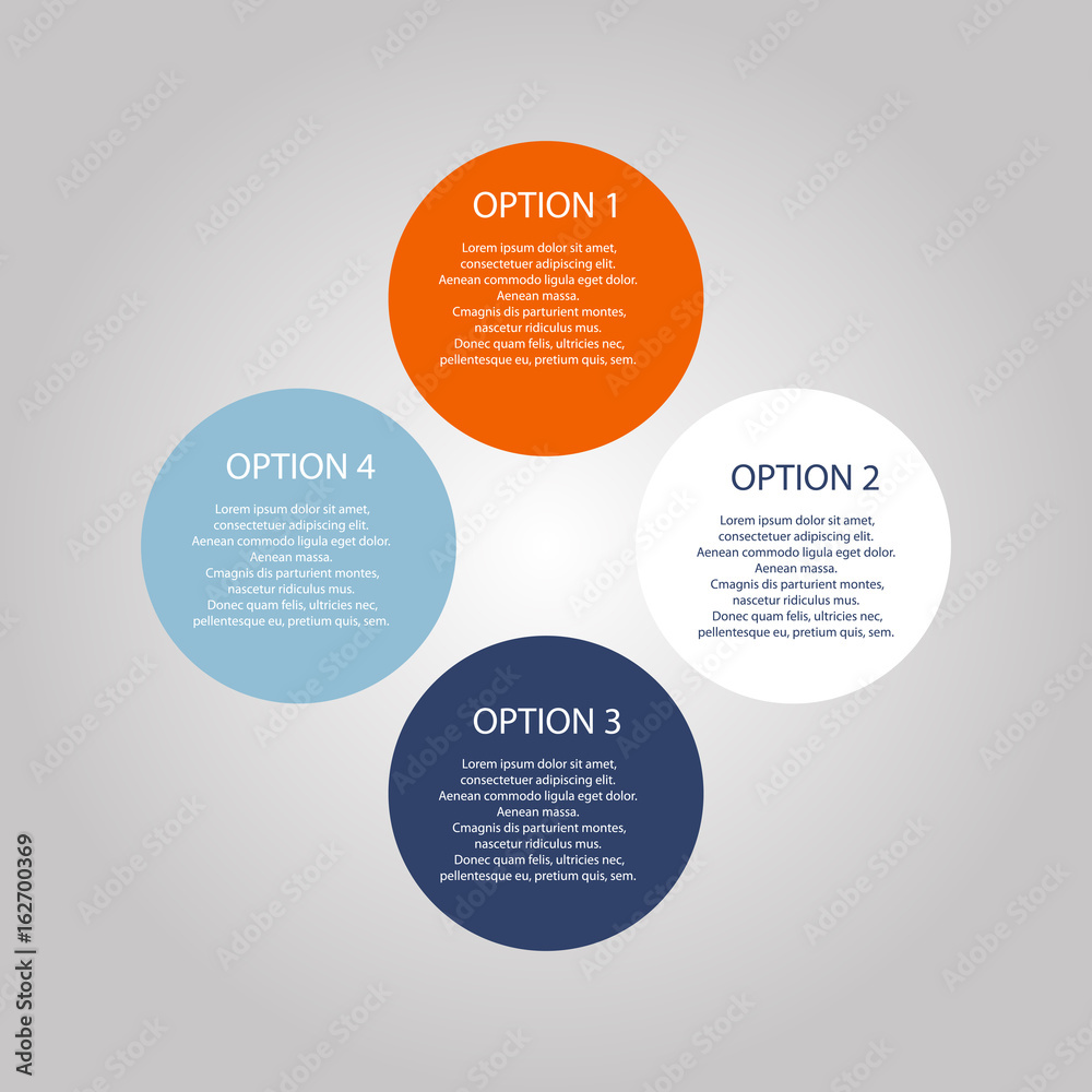 Business Diagram circle 2 3 4 5 6