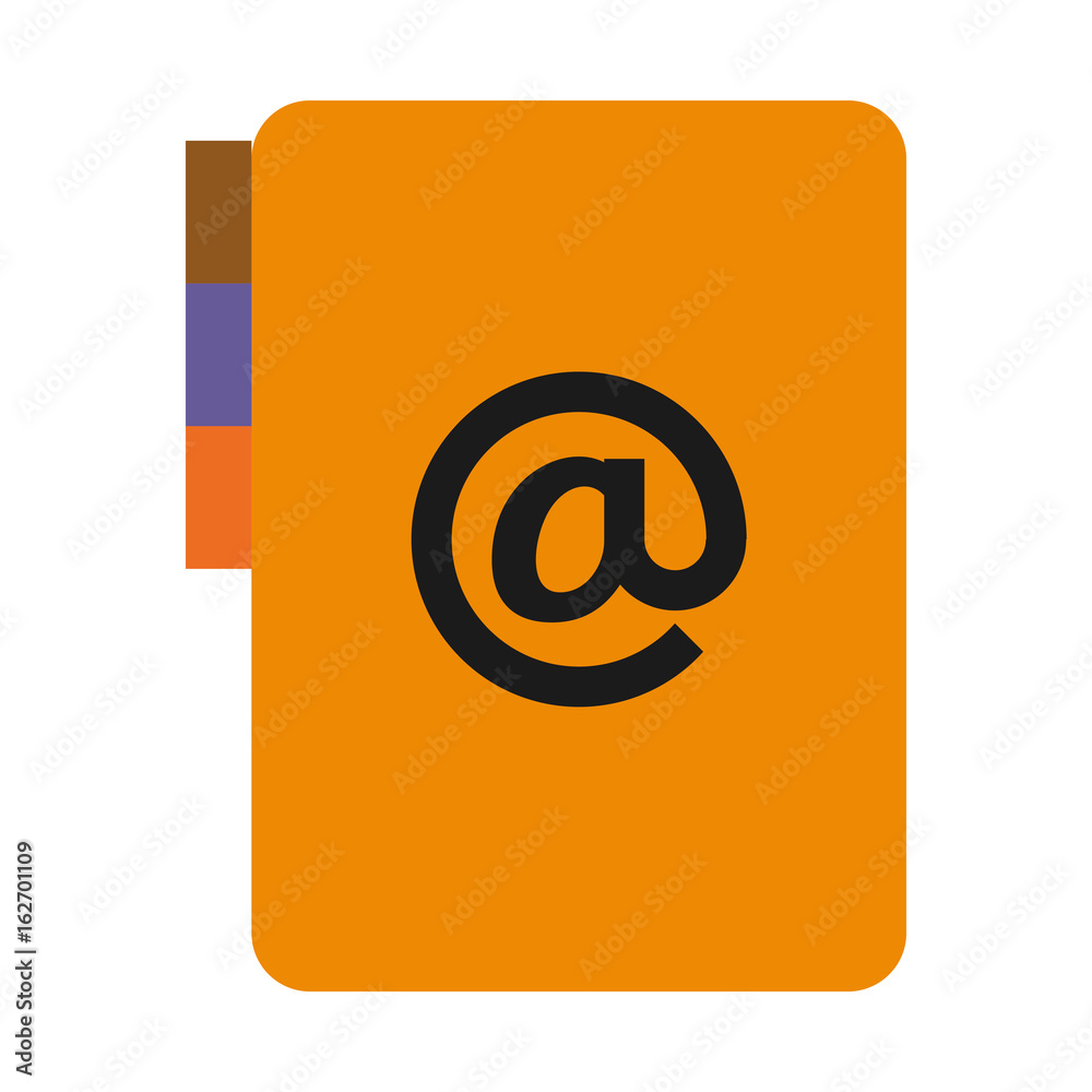folder document with arroba symbol vector illustration design folder document with arroba symbol vector illustration design