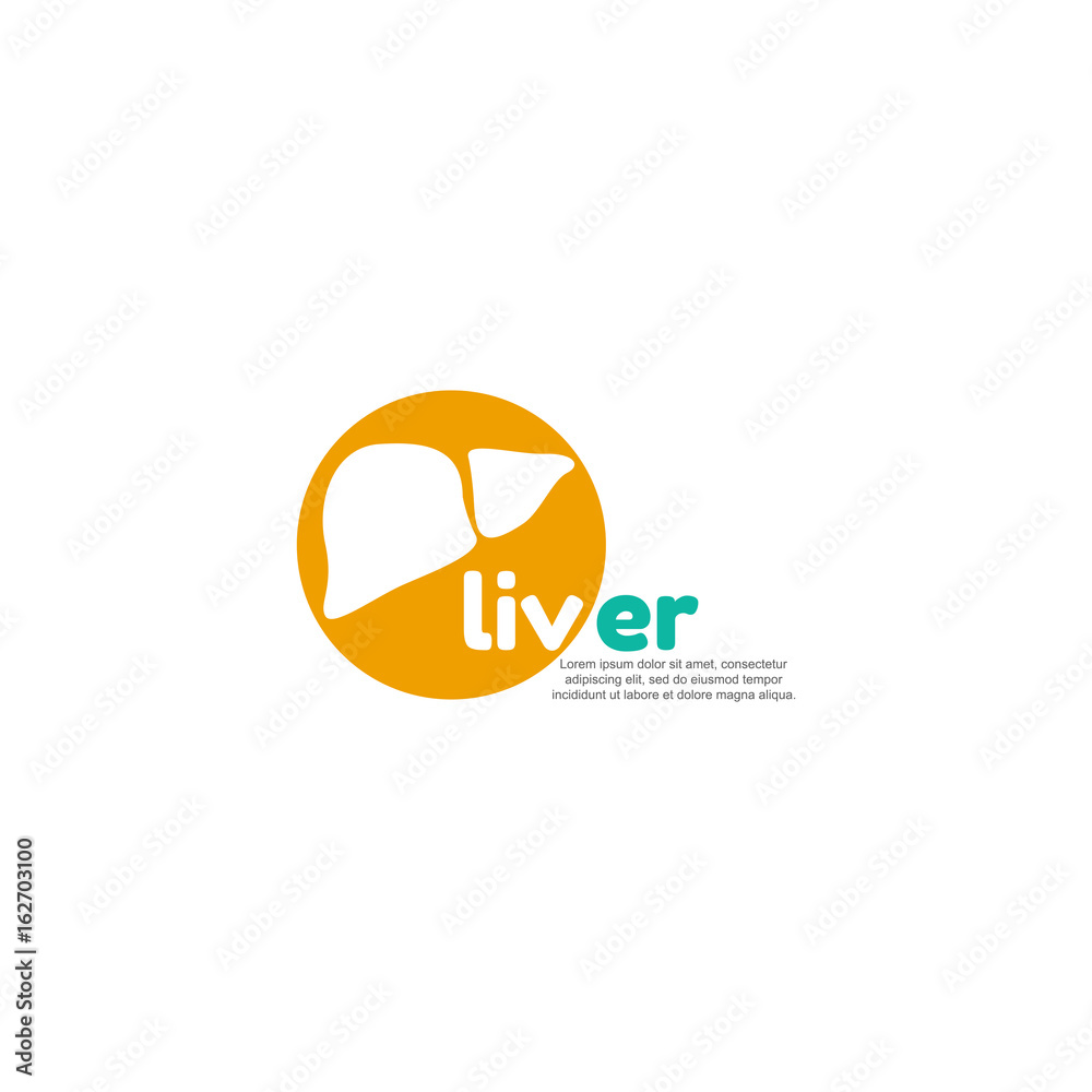 Template logo for liver. Hepatology clinic Template logo for liver. Hepatology clinic