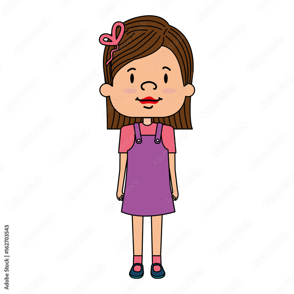 cute little girl character vector illustration design cute little girl character vector illustration design