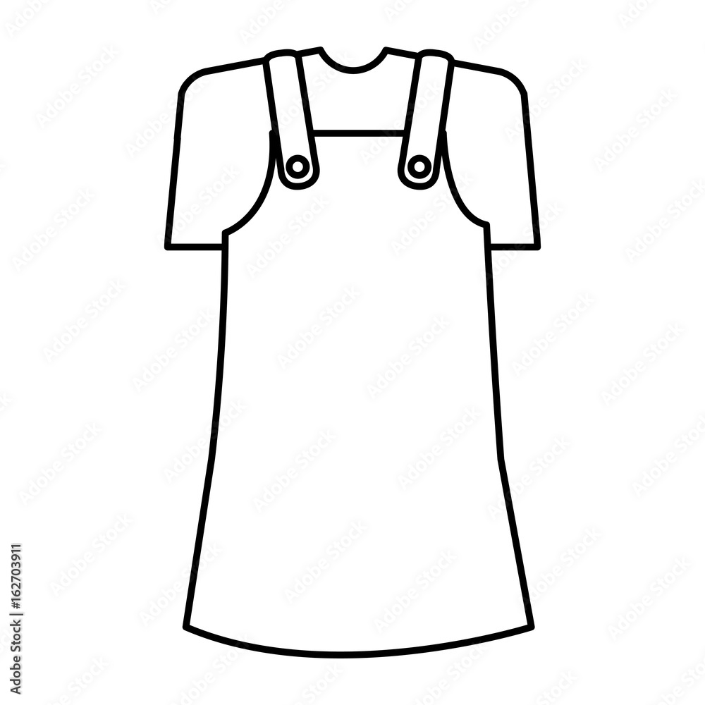 Cute girl costume icon vector illustration design Cute girl costume icon vector illustration design