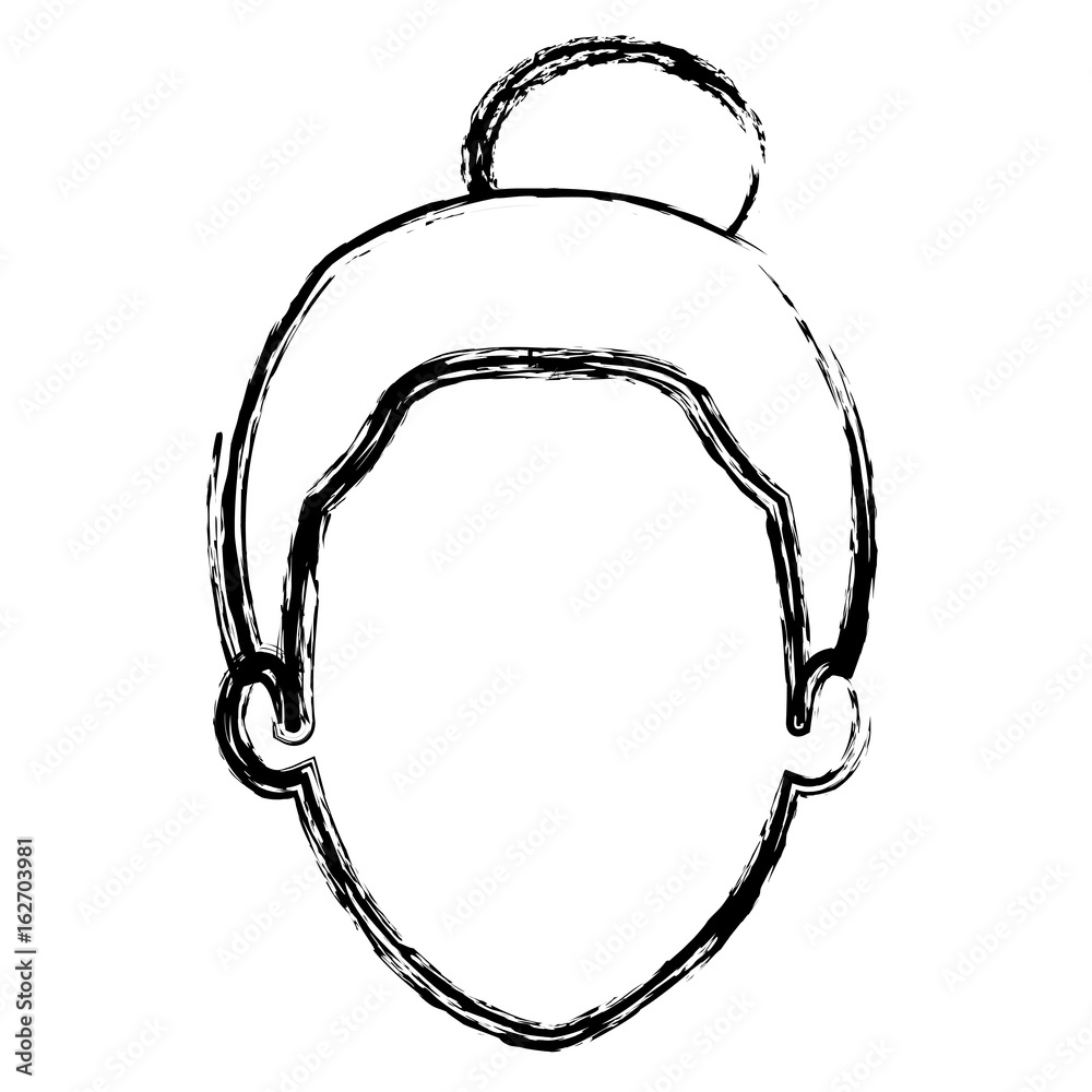 cute grandmother head avatar character vector illustration design cute grandmother head avatar character vector illustration design