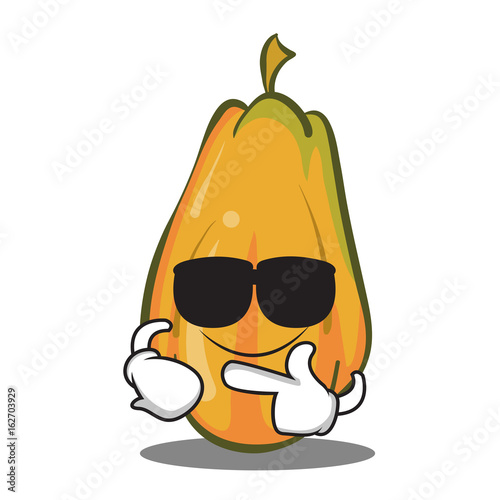 Super cool papaya cartoon character design