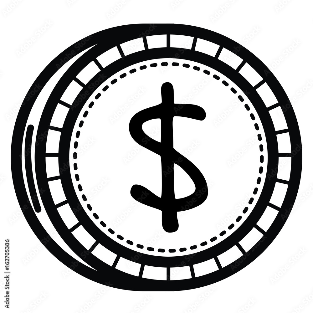 coin money isolated icon vector illustration design coin money isolated icon vector illustration design