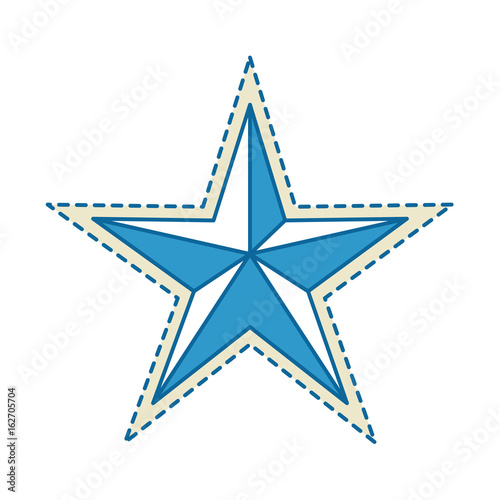 star icon over white background colorful design vector illustration