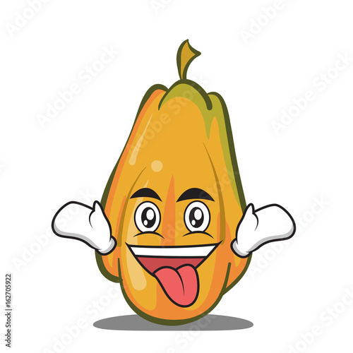 Crazy papaya cartoon character design