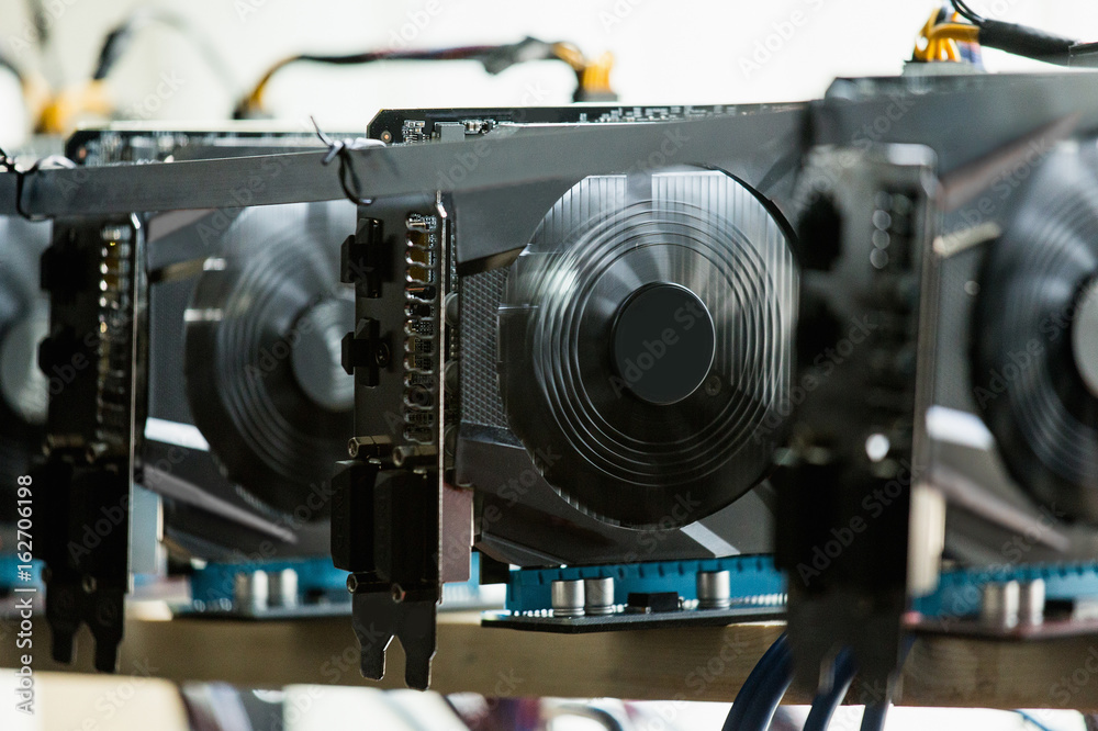 Computer with graphic cards for bitcoin mining Computer with graphic cards for bitcoin mining