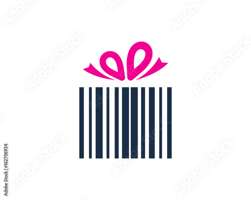 Gift Barcode Icon Logo Design Element