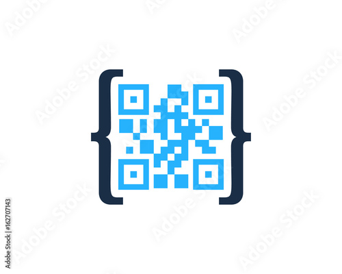 Barcode Code Icon Logo Design Element