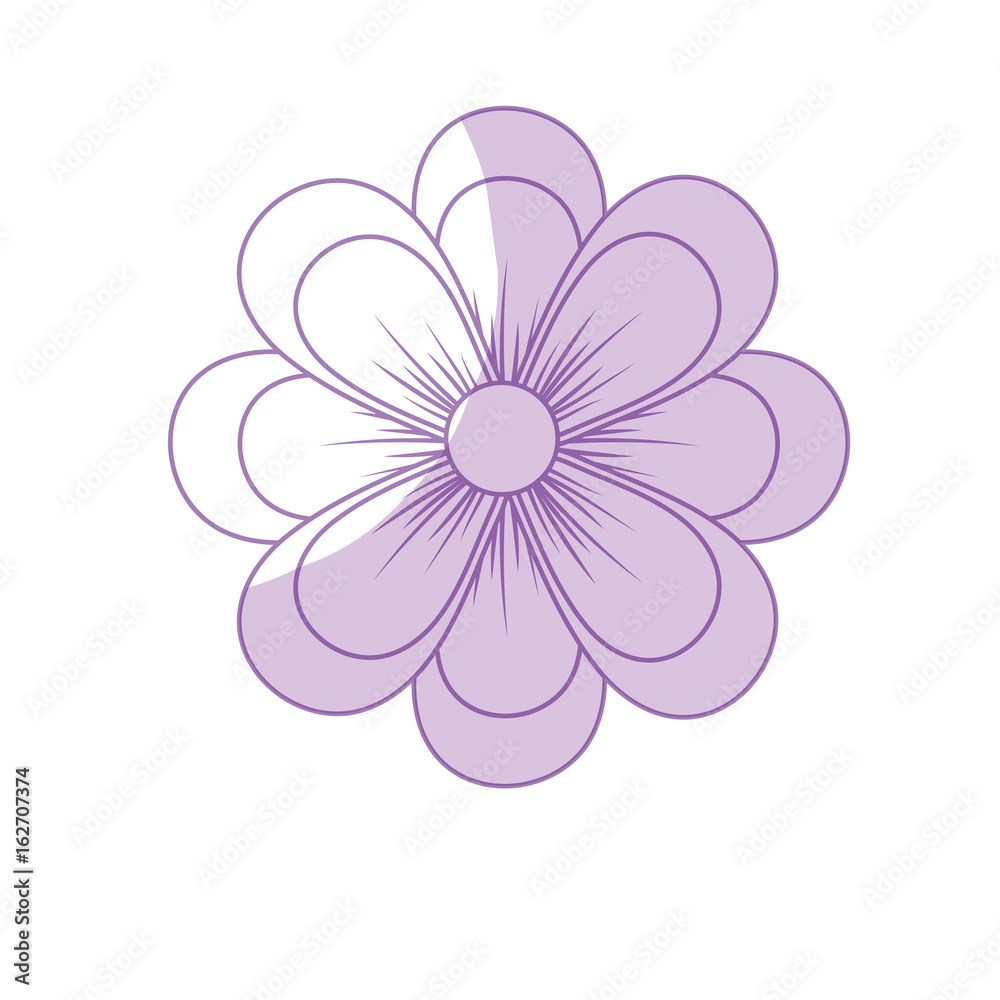 silhouette natural flower plant with petals silhouette natural flower plant with petals
