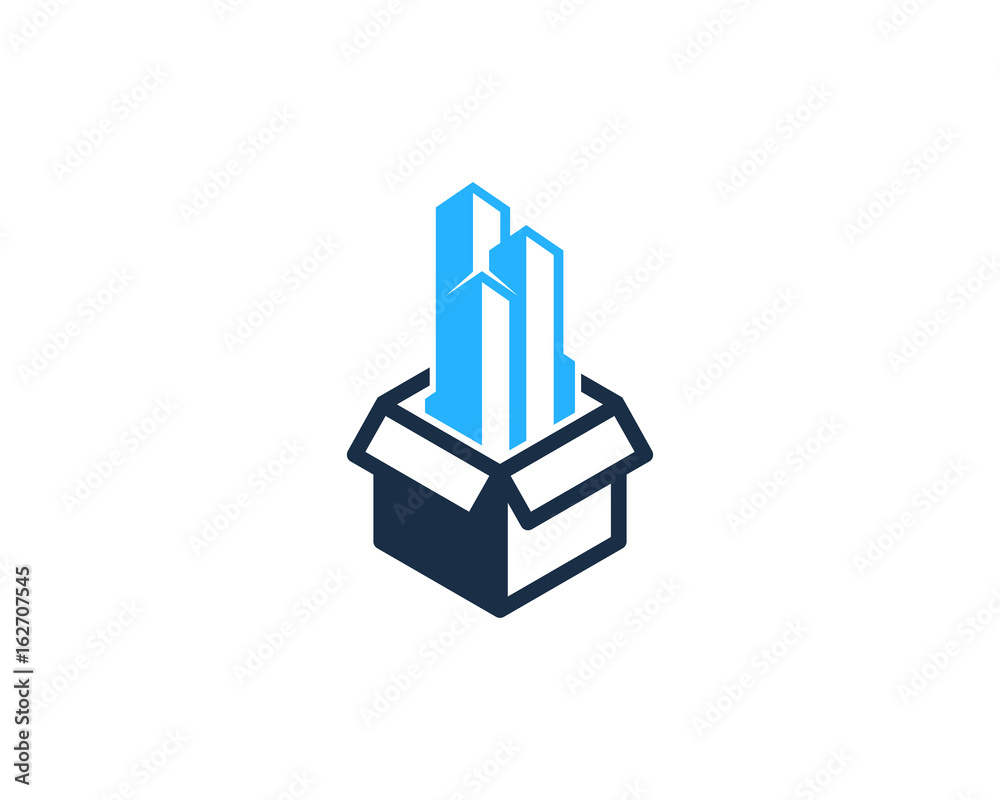 Office Box Icon Logo Design Element Office Box Icon Logo Design Element