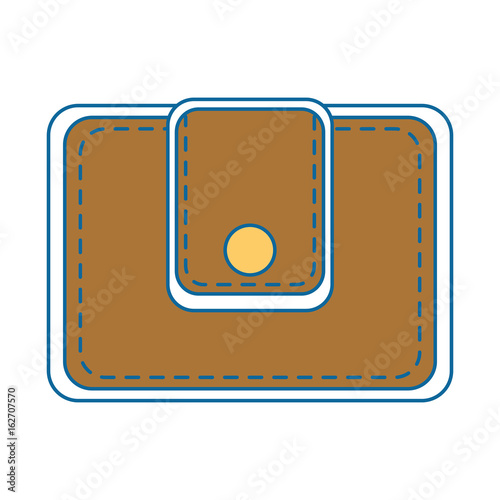 wallet icon over white background colorful design vector illustration