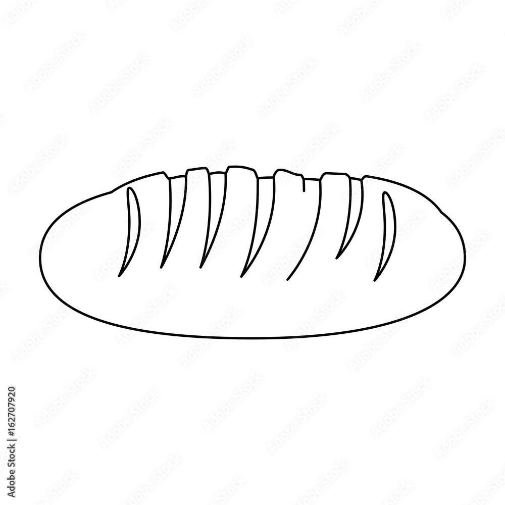 bread icon over white background vector illustration bread icon over white background vector illustration