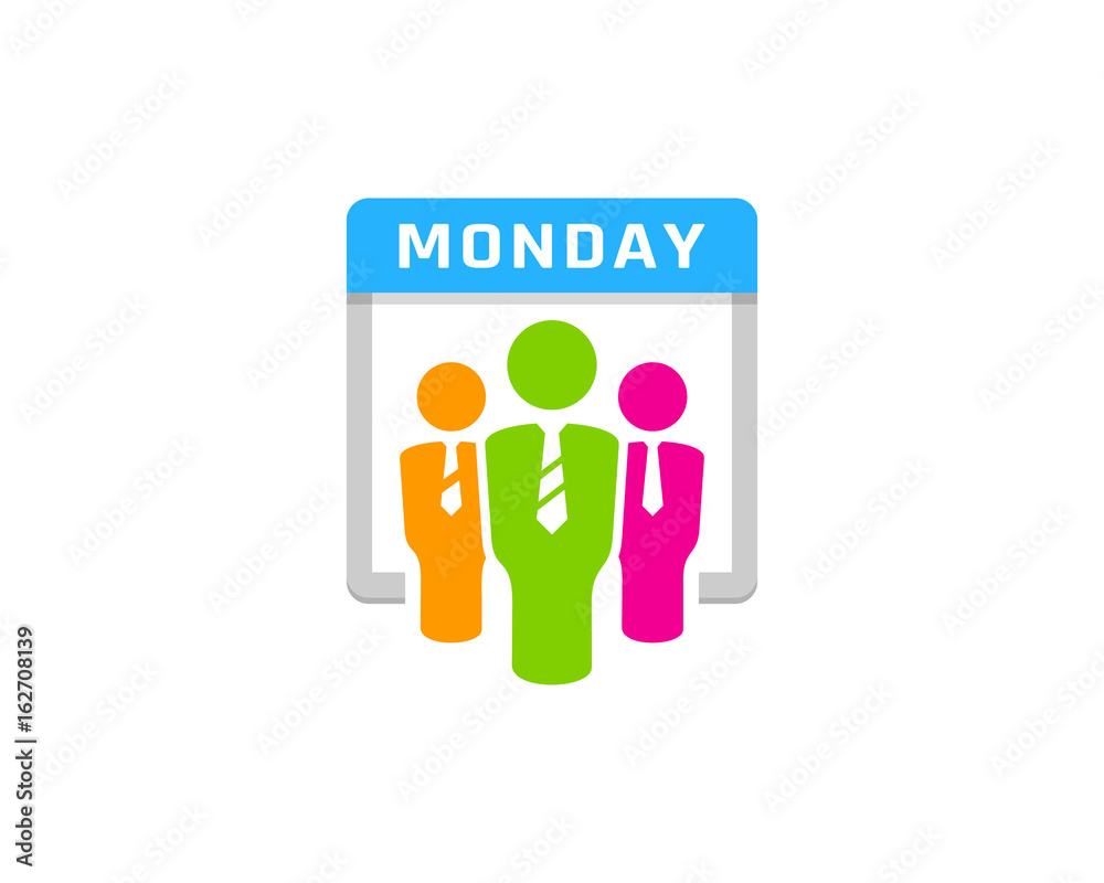Work Calendar Icon Logo Design Element Work Calendar Icon Logo Design Element