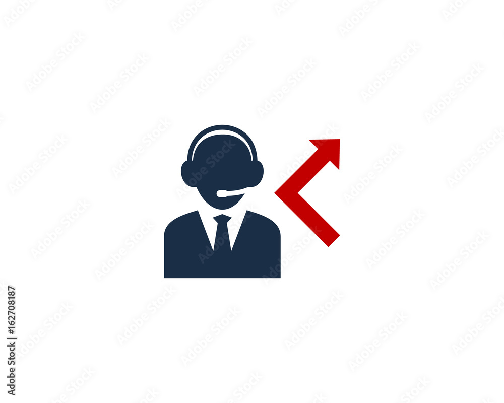 Misscall Call Center Icon Logo Design Element Misscall Call Center Icon Logo Design Element
