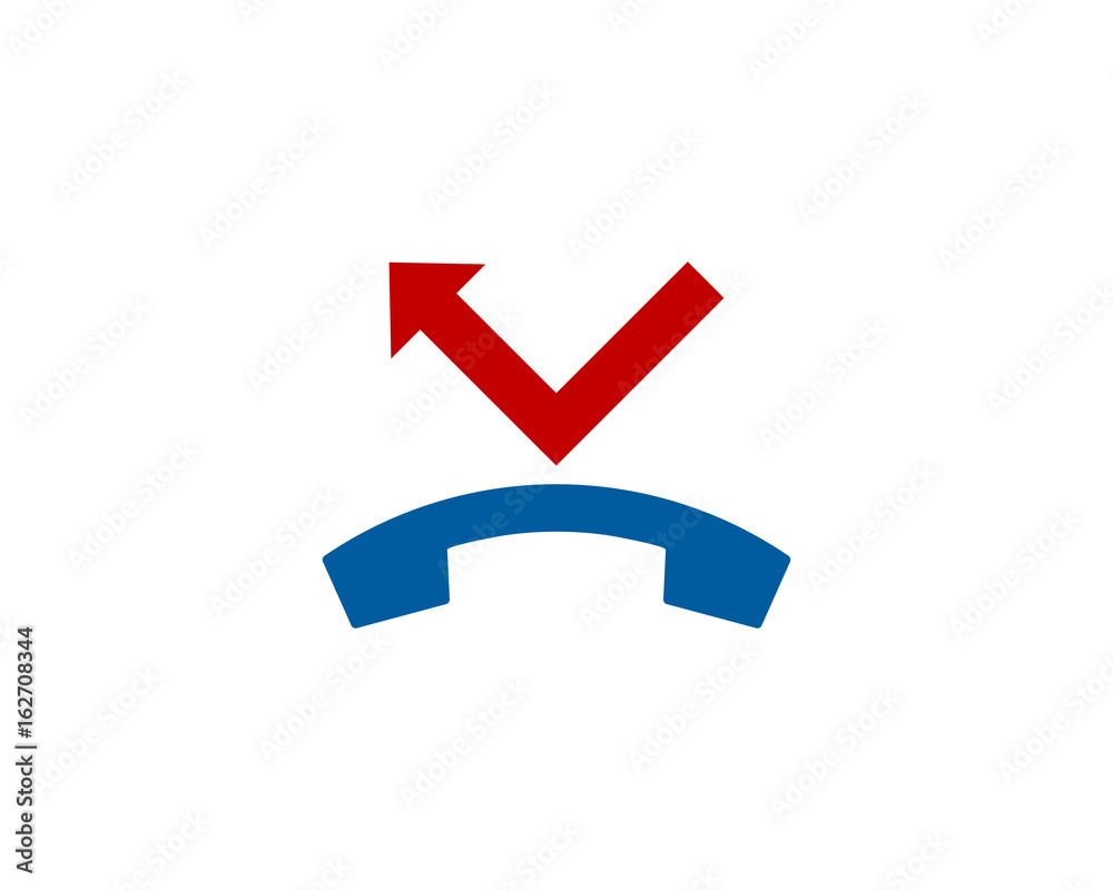 Misscall Icon Logo Design Element Misscall Icon Logo Design Element