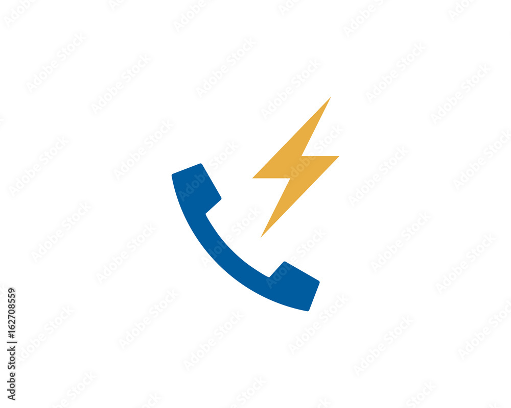 Power Call Icon Logo Design Element Power Call Icon Logo Design Element