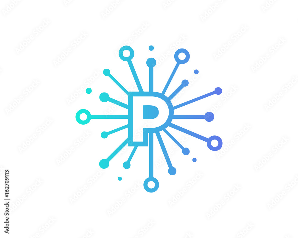 Share Letter P Icon Logo Design Element Share Letter P Icon Logo Design Element