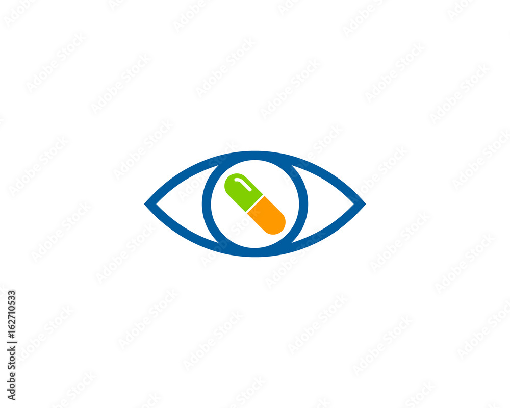 Eye Medicine Icon Logo Design Element
