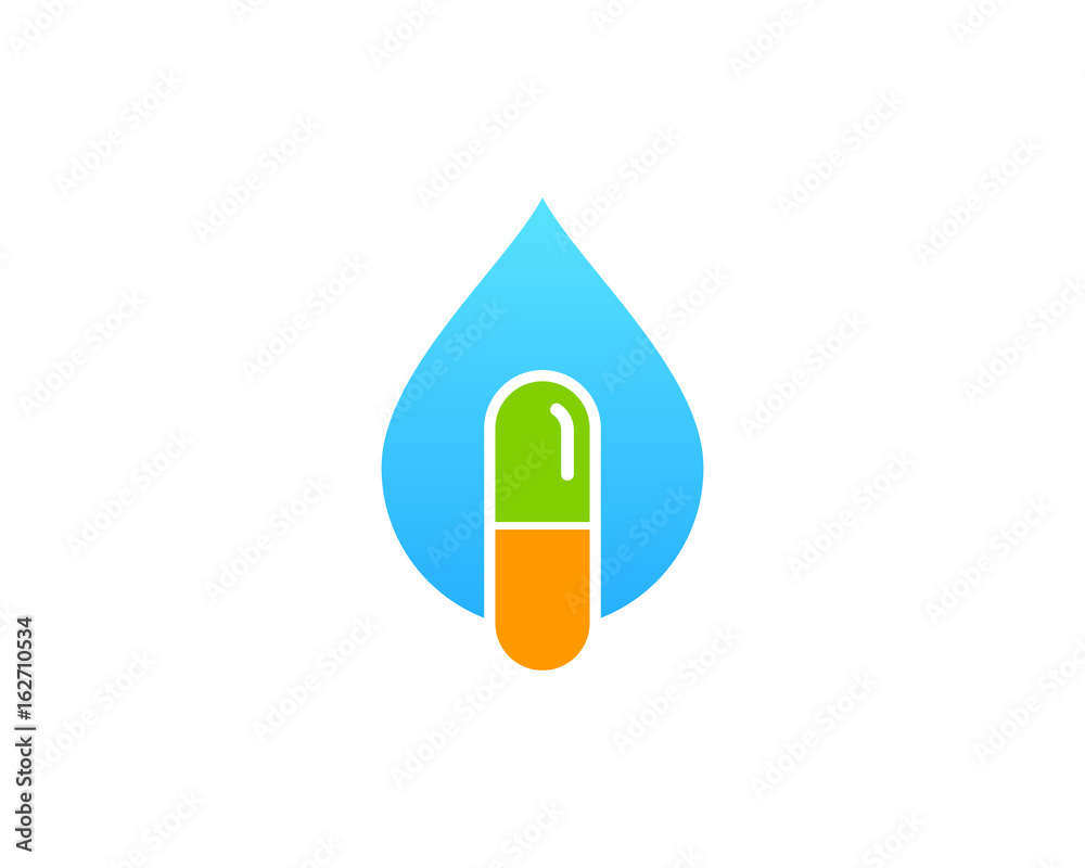 Water Medicine Icon Logo Design Element Water Medicine Icon Logo Design Element