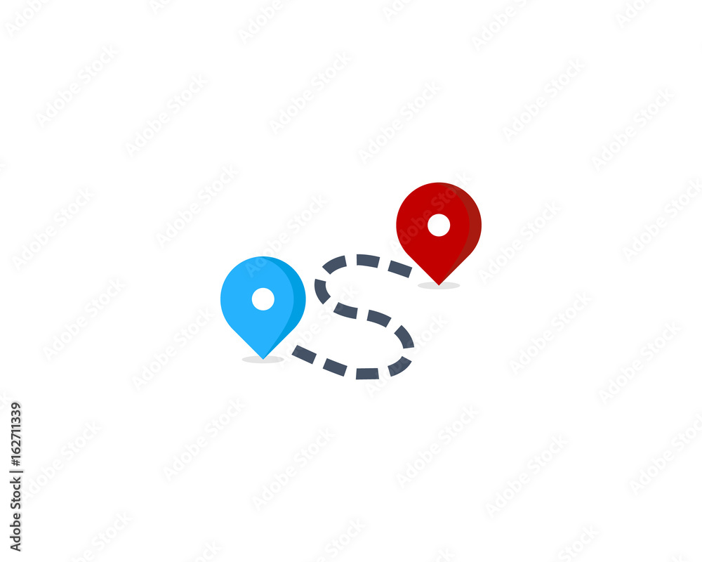 Route Direction Icon Logo Design Element Route Direction Icon Logo Design Element