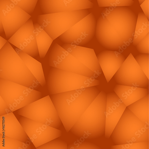 abstract orange polygon  triangle background texture
