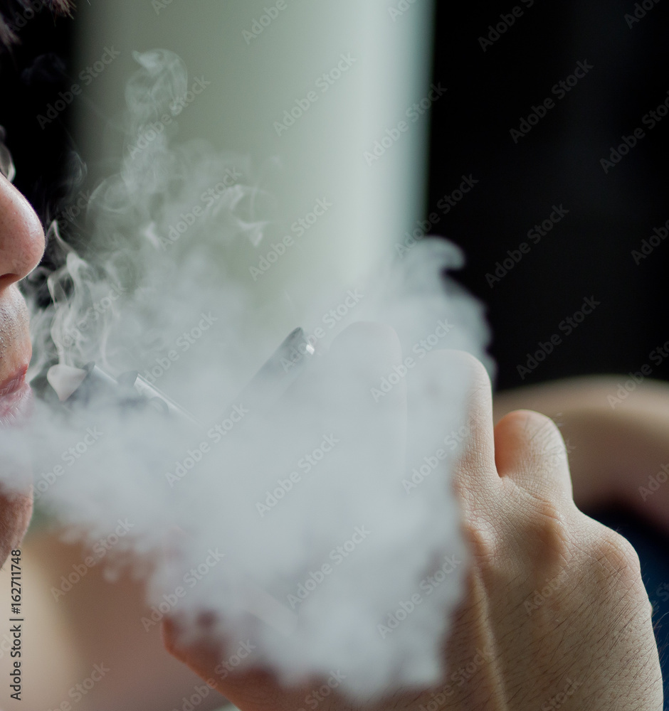  Electric cigarette on hand