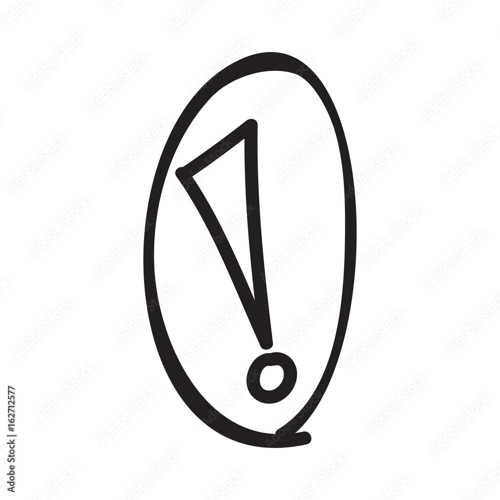 exclamation mark on White background exclamation mark on White background
