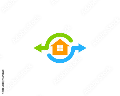 Share House Icon Logo Design Element