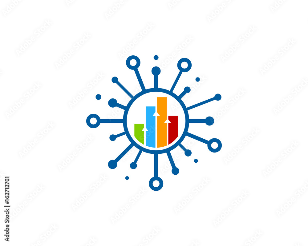 Fototapeta premium Share Report Icon Logo Design Element